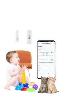 Temperature and humidity alarm system.