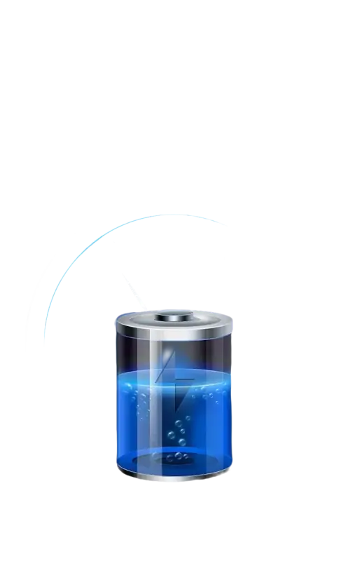 Battery level indicator.