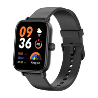 Black smartwatch with fitness tracking.