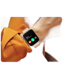 Smartwatch displaying an incoming call.