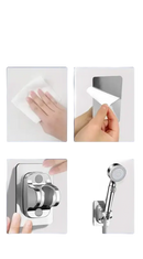 Shower head holder installation guide.