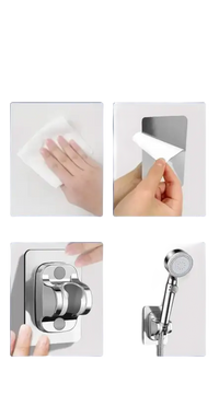 Shower head holder installation guide.