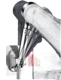 Adjustable chrome shower head.