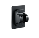 Black punch-free shower head holder.