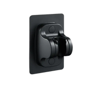 Black punch-free shower head holder.