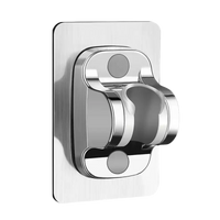 Chrome shower head holder.