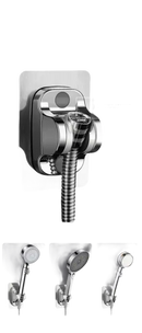 Universal shower head holder.
