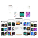 Smartwatch face customization options.