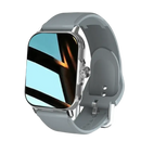 Gray smartwatch with reflective screen.
