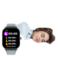 Smartwatch displaying sleep monitoring data.