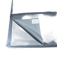 Gray plastic packaging bag.