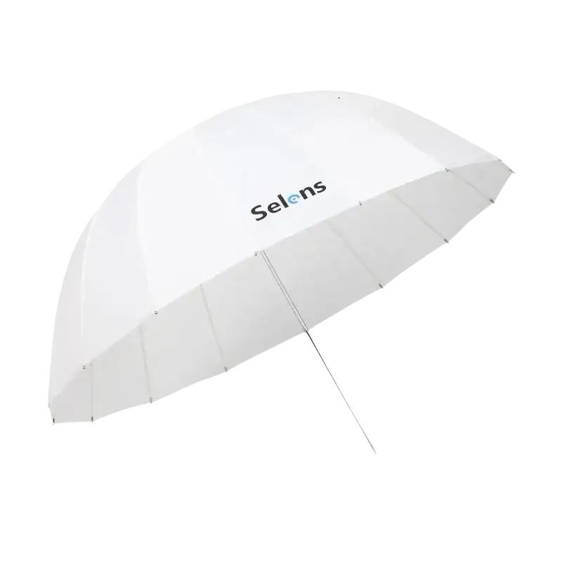 White photographic umbrella.