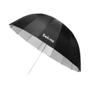 Black and silver photography umbrella.