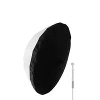 Black and white soft umbrella.