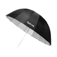 Black and silver photography umbrella.