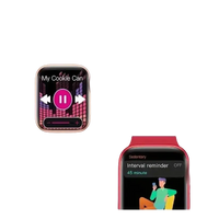 Smartwatch features advertisement.