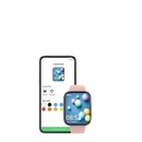 Smartwatch and phone app.
