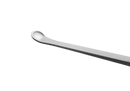 Stainless steel laboratory spatula.