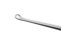 Stainless steel laboratory spatula.