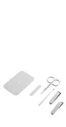 Manicure set with tools.