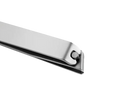 Shiny metal nail clippers.