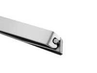 Shiny metal nail clippers.