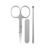 Silver manicure set.