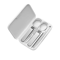 White manicure set in case.