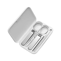 White manicure set in a case.