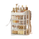White five-layer cosmetic organizer.