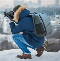 AquaGuard Camera Backpack: Rugged DSLR/Mirrorless Bag 🌧️🎒