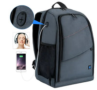 AquaGuard Camera Backpack: Rugged DSLR/Mirrorless Bag 🌧️🎒 - Grey