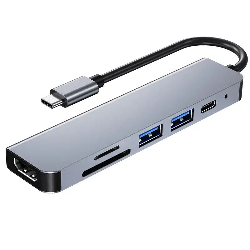 Your Silver USB-C Hub with External Power Supply