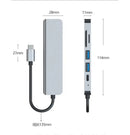 UltraDock 6-in-1 4K HD USB Hub for Notebooks - Silver