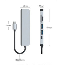 UltraDock 6-in-1 4K HD USB Hub for Notebooks - Silver