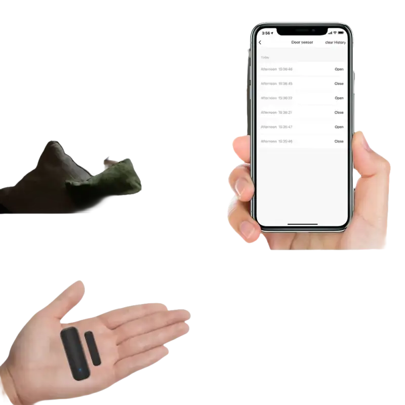 Smart home security sensors.