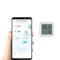 Tuya temperature humidity trendy sensor with mini LCD display for easy monitoring