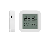 White Tuya temperature humidity sensor mini LCD display for accurate readings