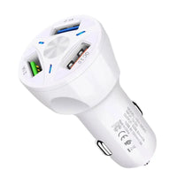 QuadBoost Car Charger - White
