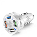 QuadBoost Car Charger - White