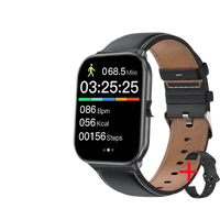 Xiaomi Watch 5 with leather strap.
