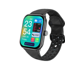 Black smartwatch with health tracking features.