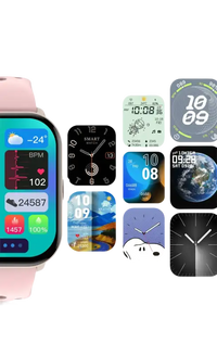 Smartwatch with customizable watch faces.