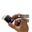 Smartwatch with call and message notifications.