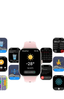 Smartwatch with weather display.