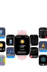 Smartwatch with weather display.