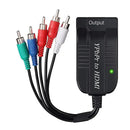 YPbPr to HDMI converter with RCA cables.
