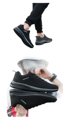 Black running shoes.