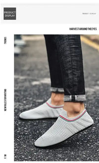 YRZL Men Loafers Mens Casual Breathable Outdoor Driving Shoe Comfortable Fashion New Walking Shoes for Men Slip on Home