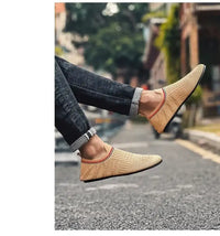 YRZL Men Loafers Mens Casual Breathable Outdoor Driving Shoe Comfortable Fashion New Walking Shoes for Men Slip on Home
